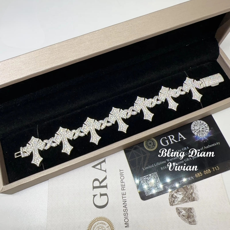 13mm Cross Infinity Bracelet