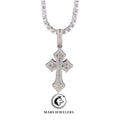 Baguette Cross Pendant - Mars Jewelers