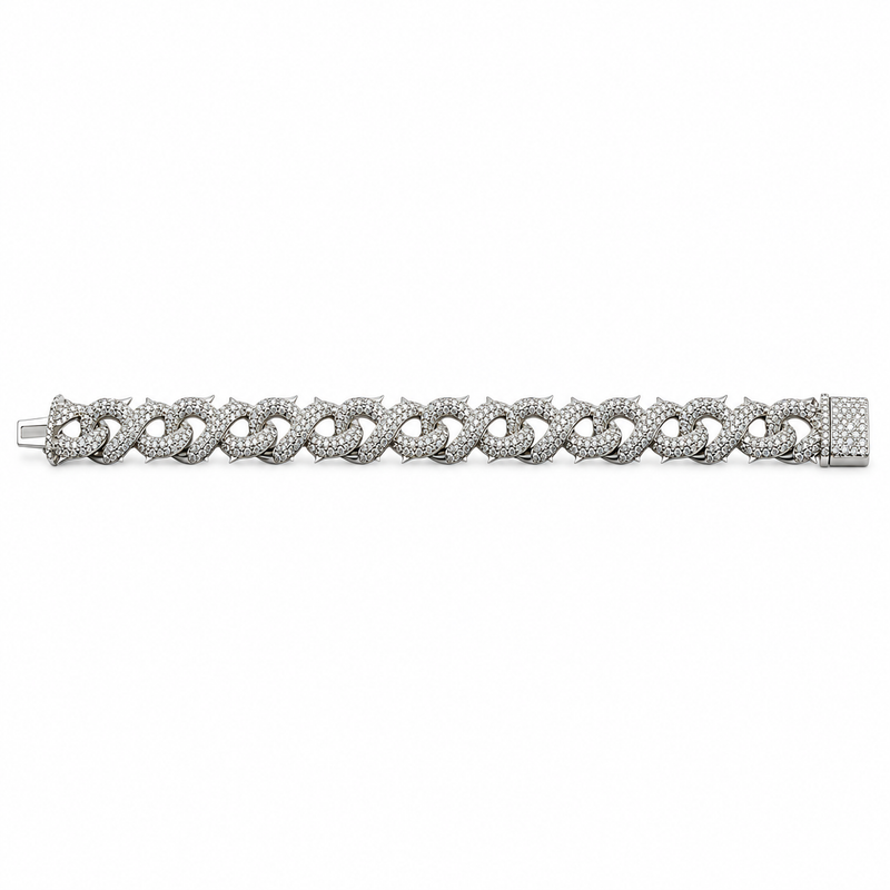 .925 Thorn Infinity Link Bracelet — main — white background