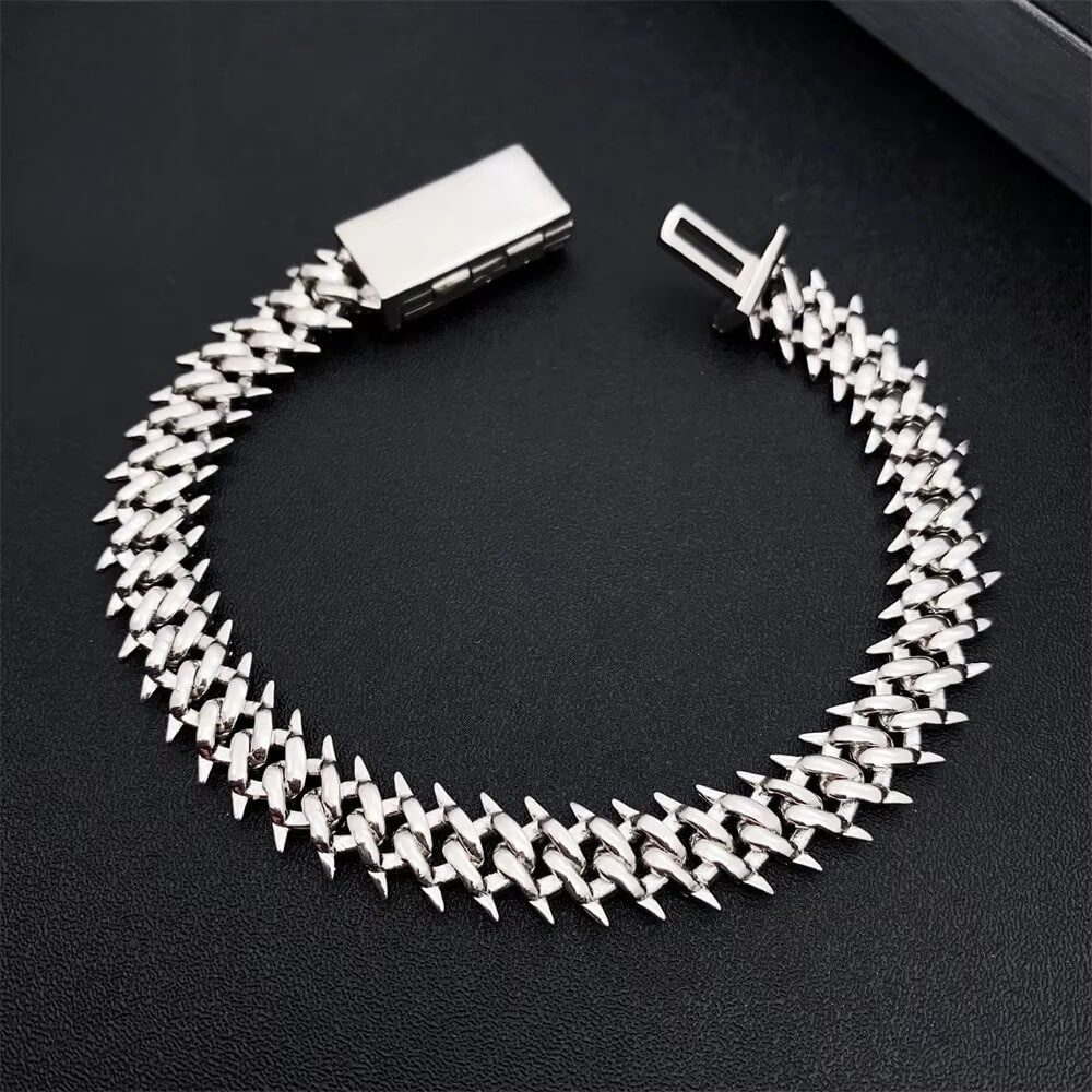 Spike Lab-Created Diamond Bracelet (.925 Silver)