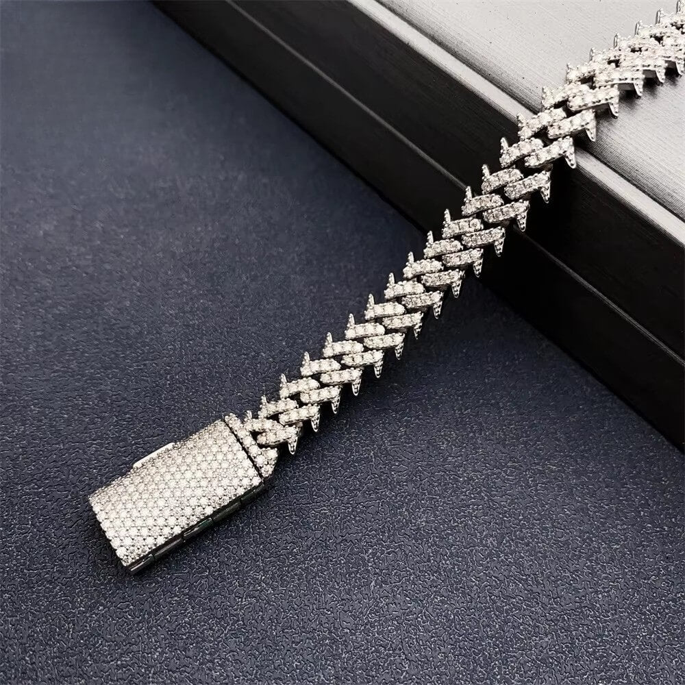 Spike Lab-Created Diamond Bracelet (.925 Silver)