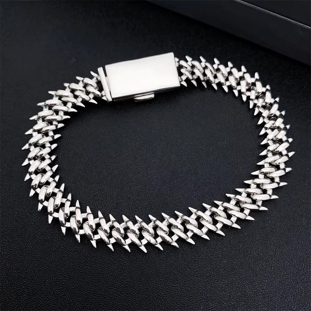 Spike Lab-Created Diamond Bracelet (.925 Silver)