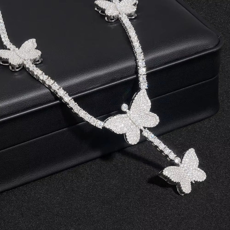 .925 Butterfly Lab Stone Tennis Chain