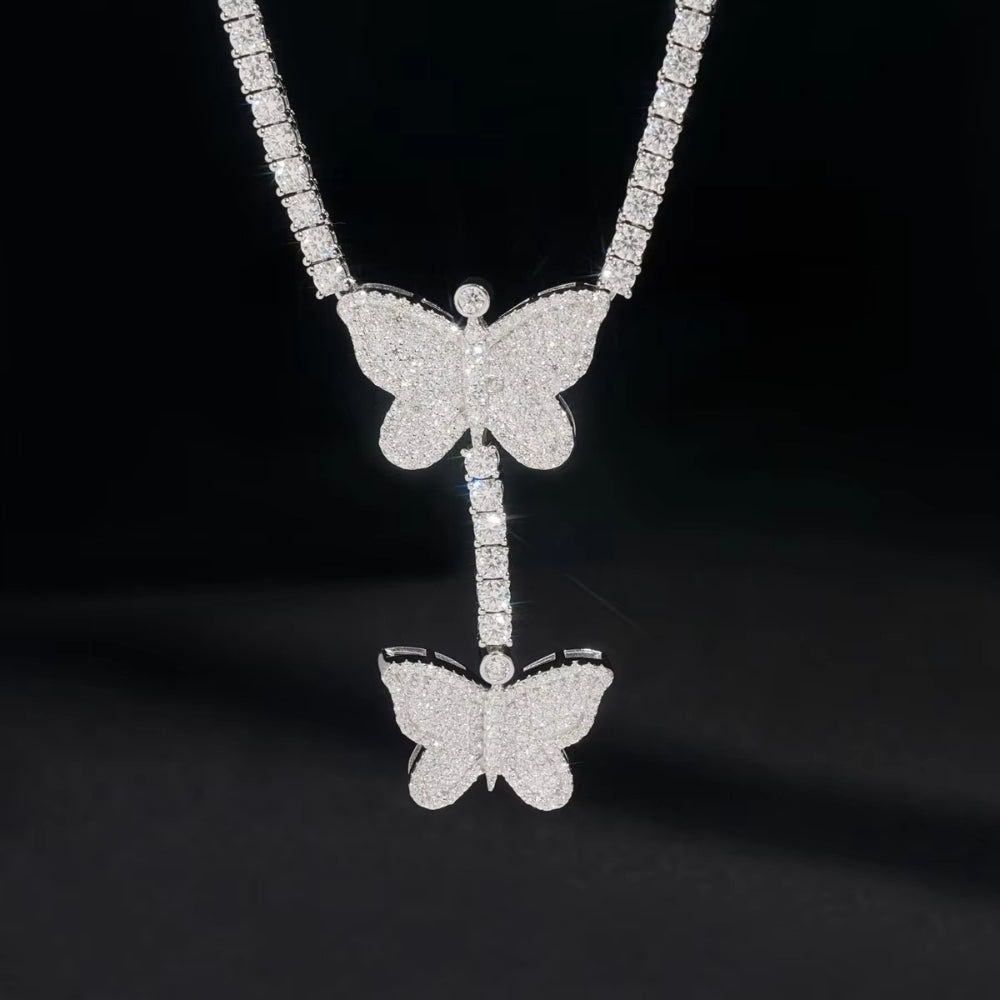 .925 Butterfly Lab Stone Tennis Chain