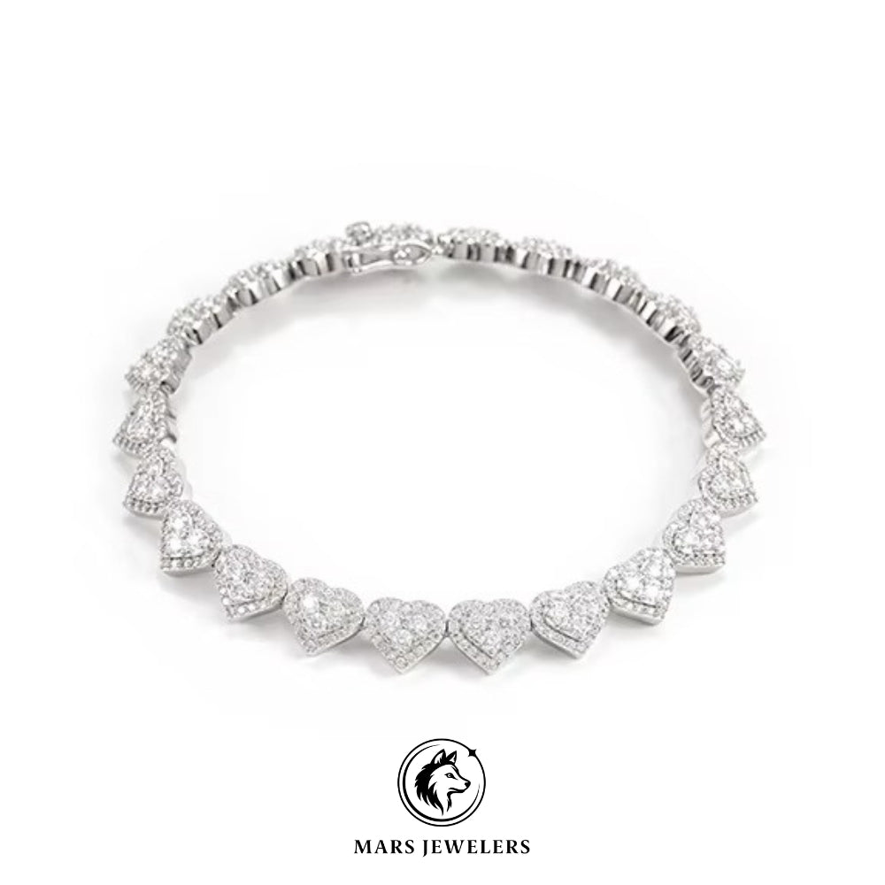 Eternity Heart Bracelet – Lab-Created Diamonds