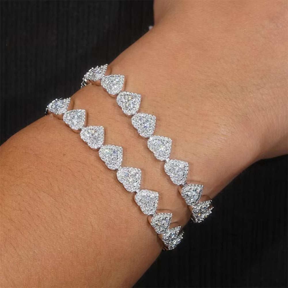 Eternity Heart Bracelet – Lab-Created Diamonds