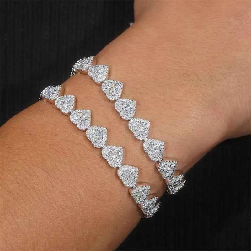Eternity Heart Bracelet – Lab-Created Diamonds