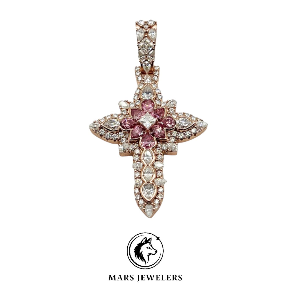 DESIGNER MULTI-CUT CROSS PENDANT