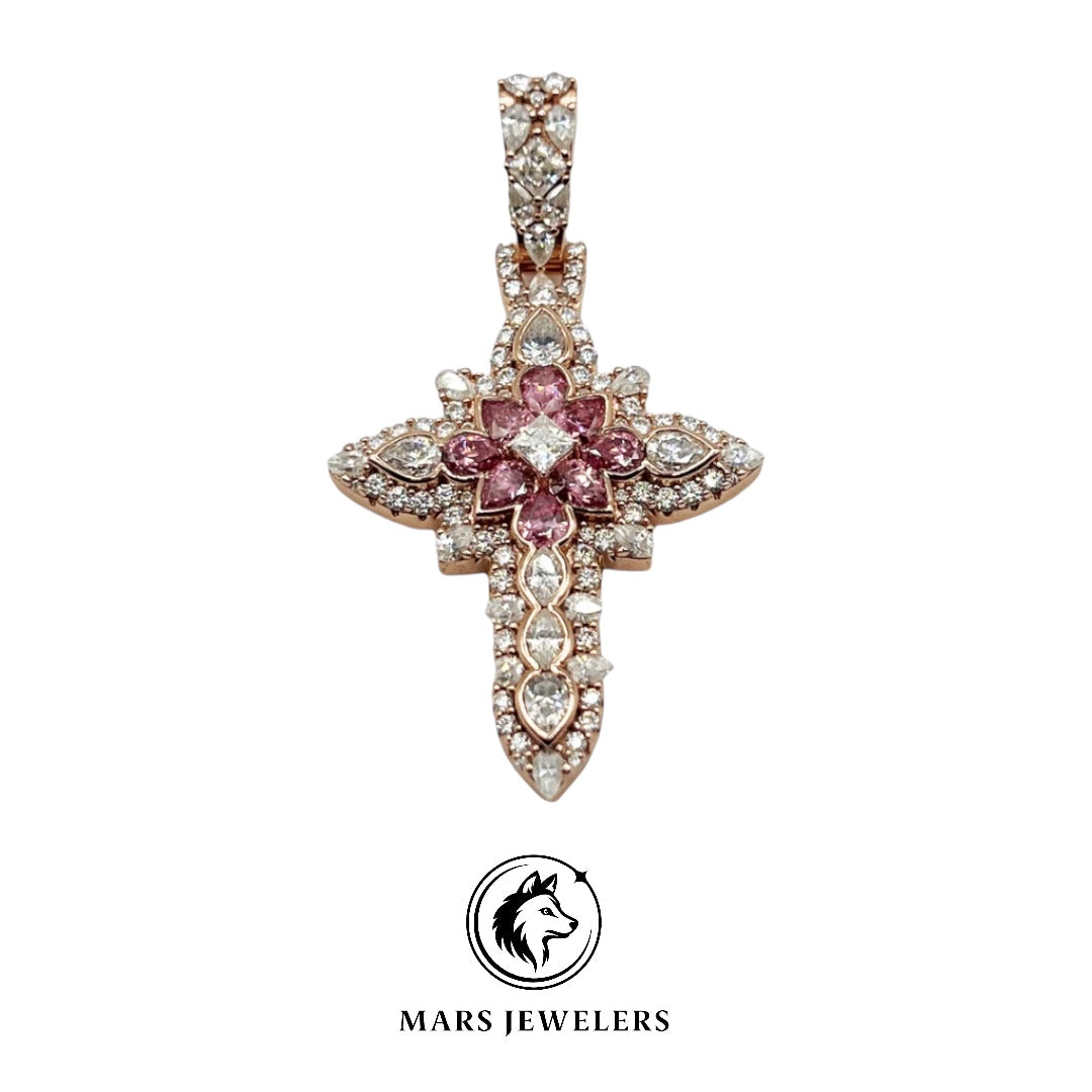 DESIGNER MULTI-CUT CROSS PENDANT