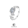 Laurel Leaf 1ct Lab Stone Ring