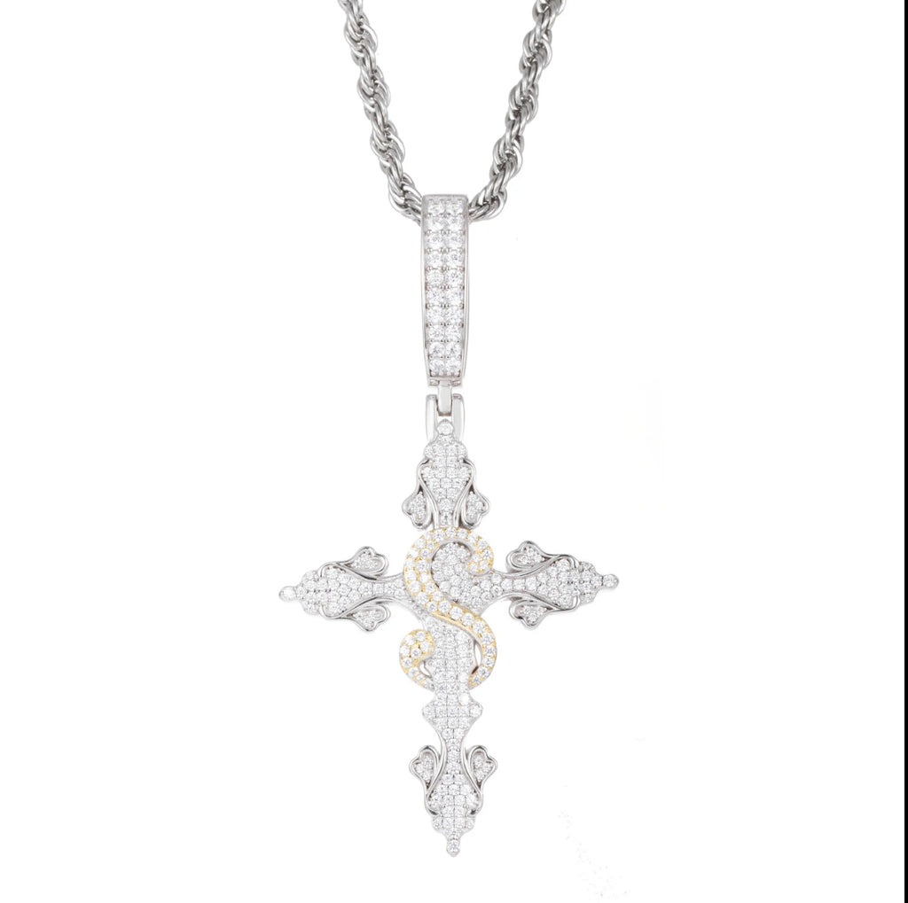 Dollar Sign Cross - Mars Jewelers
