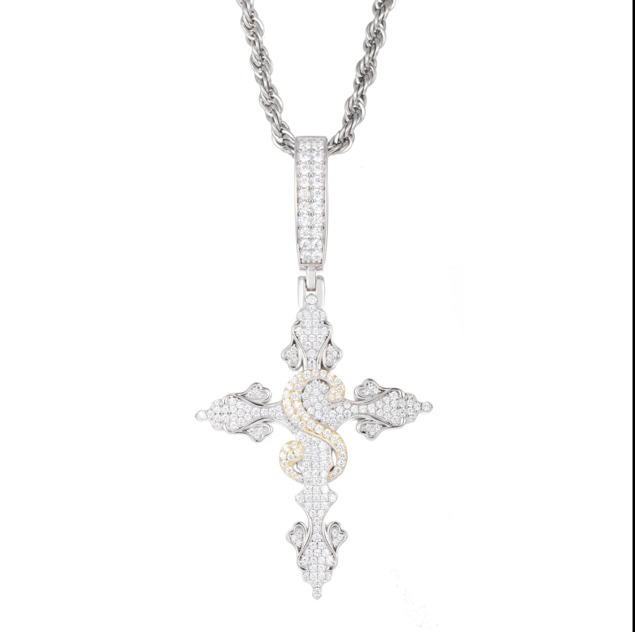 Dollar Sign Cross - Mars Jewelers