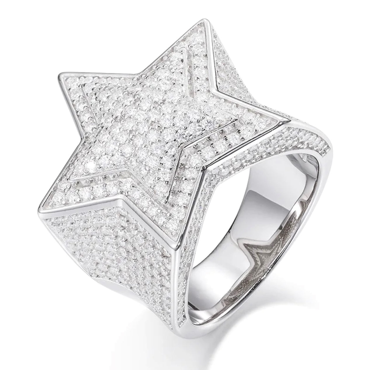 White Gold Vermeil Star - Mars Jewelers