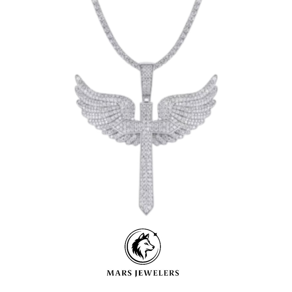 Winged Cross Pendant - Mars Jewelers