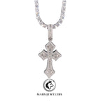 Baguette Cross Pendant - Mars Jewelers