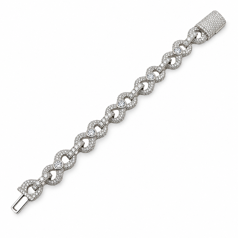 13mm Infinity Link Bracelet — main — white background