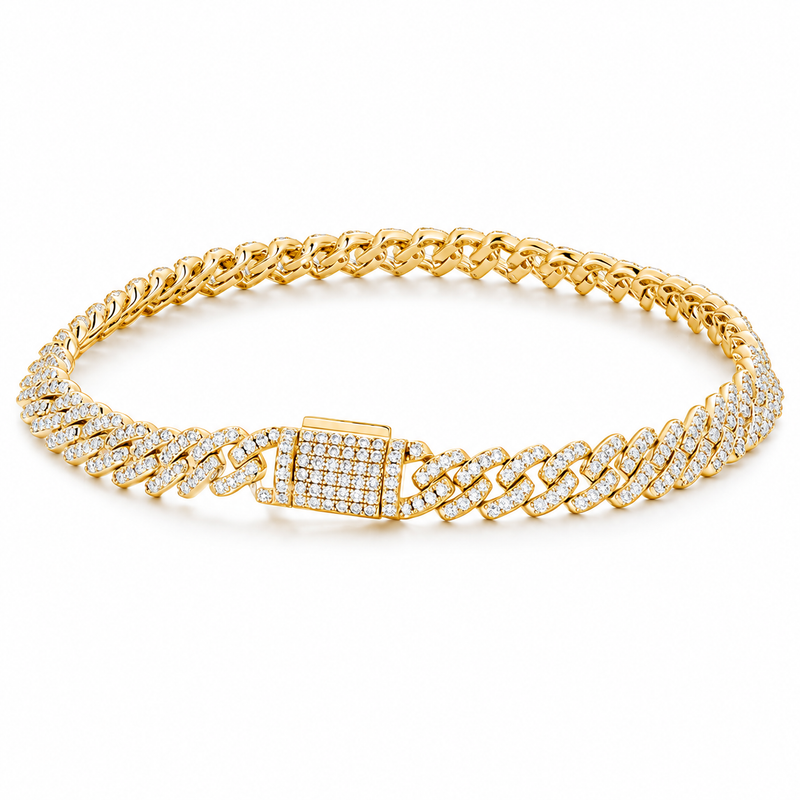 Cuban Bracelet — yellow — white background