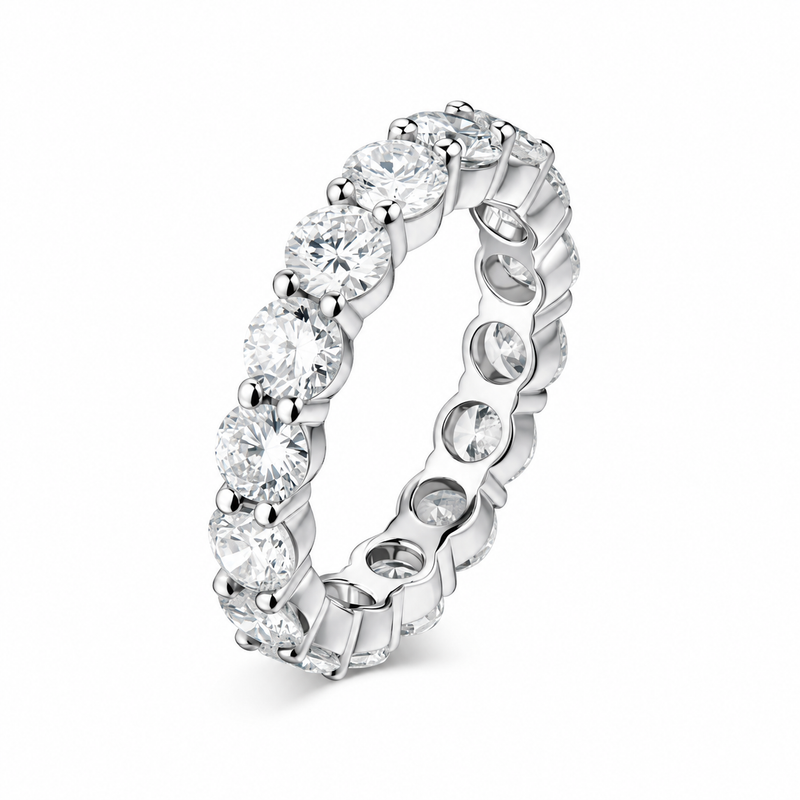 VVS Lab Stone Infinity Ring — main — white background
