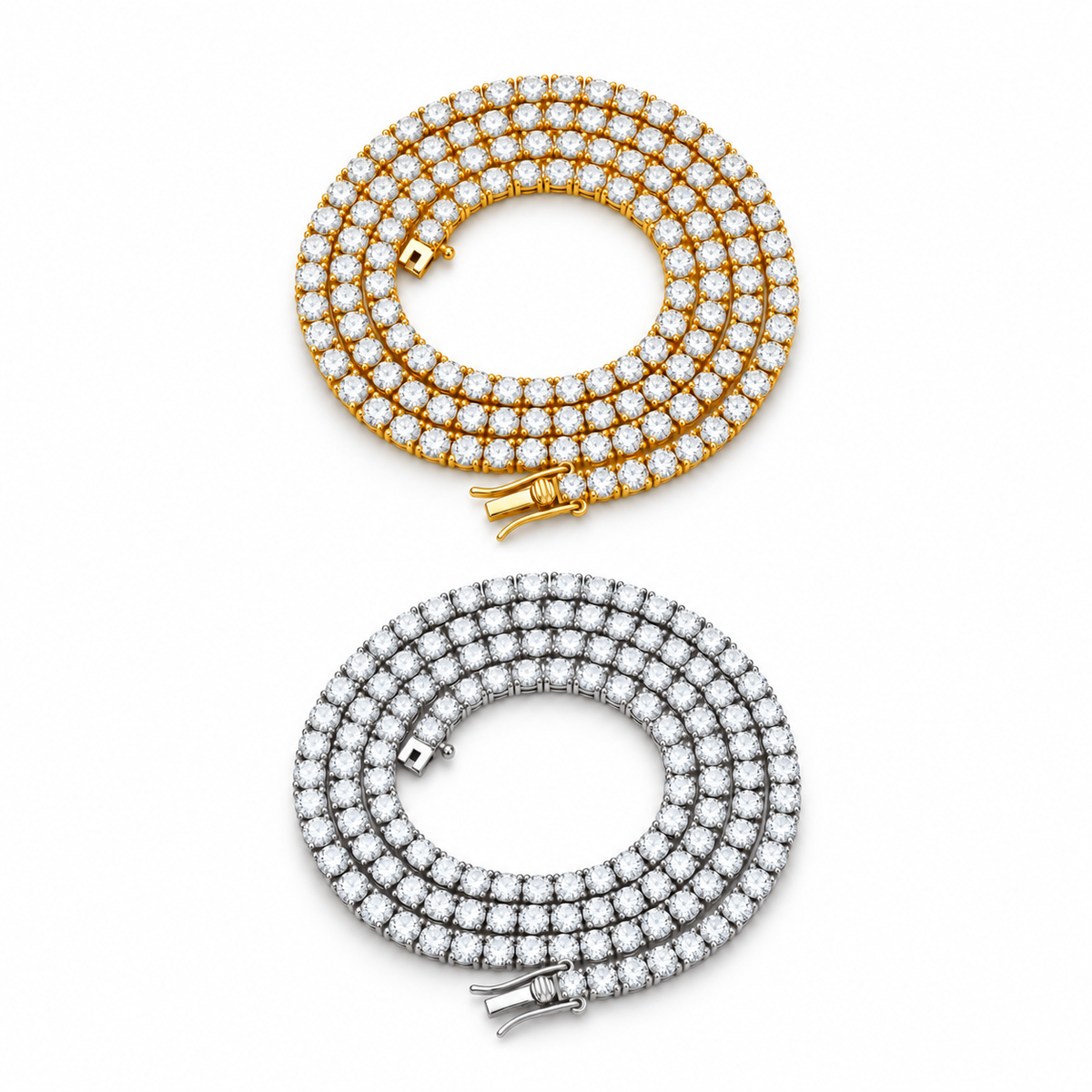 Tennis chain color options - available color options