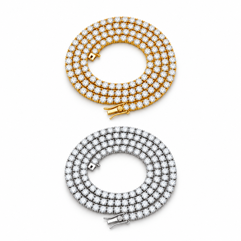 Tennis chain color options - available color options